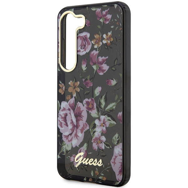 Etui Guess Guhcs23shcfwsk S23 S911 Czarny/black Hardcase Flower Collection Case