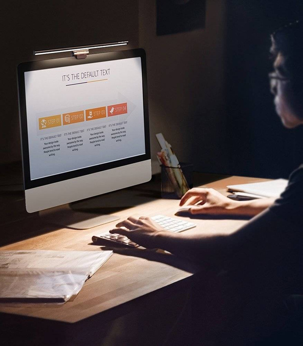 Baseus i-wok lampka LED na monitor do pulpitu oświetlenie ekranu czarny (DGIWK-B01)