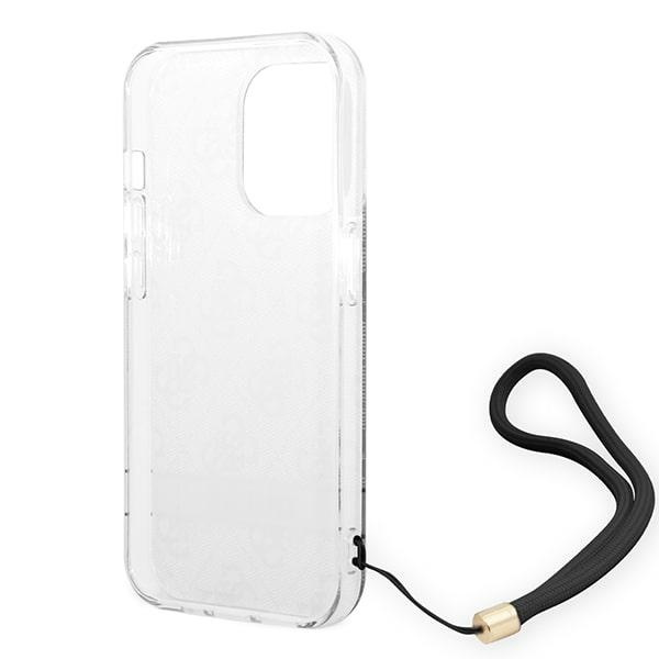 Etui GUESS Apple iPhone 14 Pro 4G Print Strap Czarny Hardcase