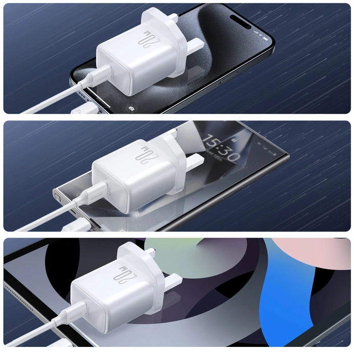 Ładowarka sieciowa Joyroom JR-TCF20 PD 20W (wtyczka UK) - biała