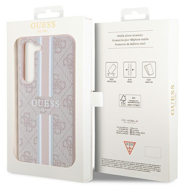 Etui Guess GUHCS23SP4RPSP S23 S911 różowy/pink hardcase 4G Printed Stripe Case