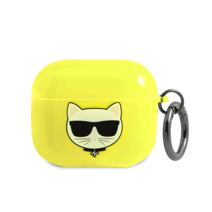 Etui KARL LAGERFELD Apple AirPods 3 Choupette Żółty Case