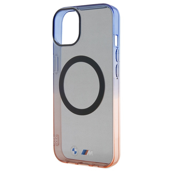 Etui BMW BMHMP15SHTGE iPhone 15 / 14 / 13 6.1" szary/grey hardcase Gradient Bumper MagSafe Case