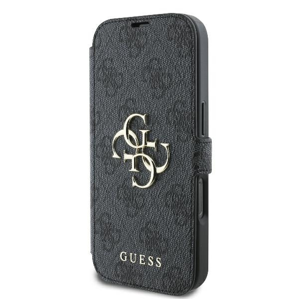 Etui Guess iPhone 16 Pro Max 6.9" czarny/black book 4G Metal Logo