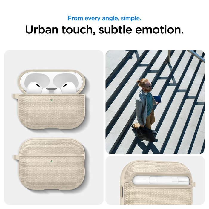 ETUI SPIGEN AIRPODS PRO 3 URBAN FIT DUNE BEIGE