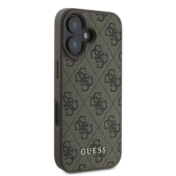 Etui Guess iPhone 16 Plus brązowy/brown HC PU 4G Classic