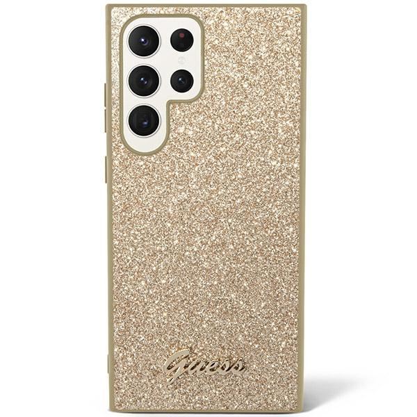 Etui Guess GUHCS24LHGGSHD Samsung Galaxy S24 Ultra S928 złoty/gold hardcase Glitter Script Case