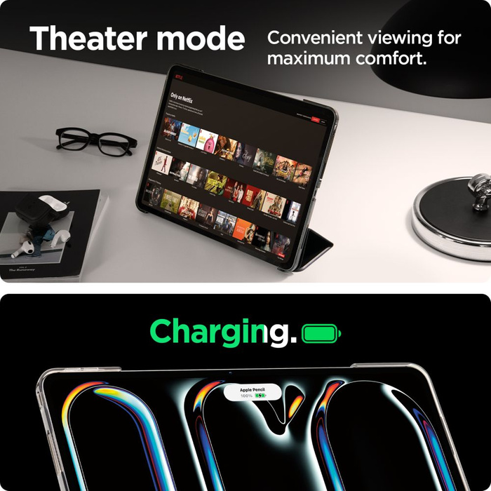 ETUI SPIGEN SMART FOLD IPAD PRO 13 7 / 2024 BLACK