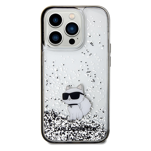 Etui Karl Lagerfeld KLHCP14XLKCNSK iPhone 14 Pro Max 6.7" transparent hardcase Liquid Glitter Choupette Case