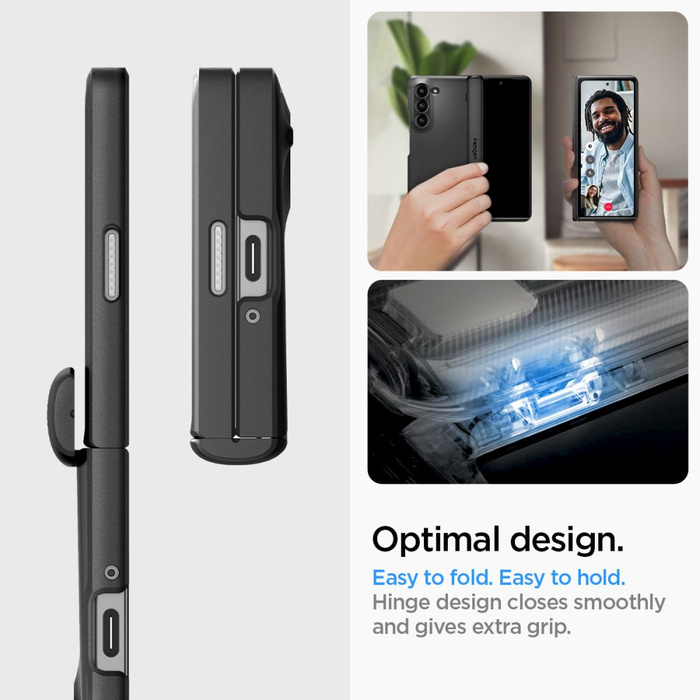 ETUI SPIGEN SLIM ARMOR PRO SAMSUNG GALAXY Z FOLD 6 BLACK