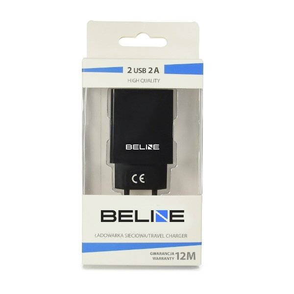 Beline Ład. siec. 2xUSB 2A czarna/black(only head)