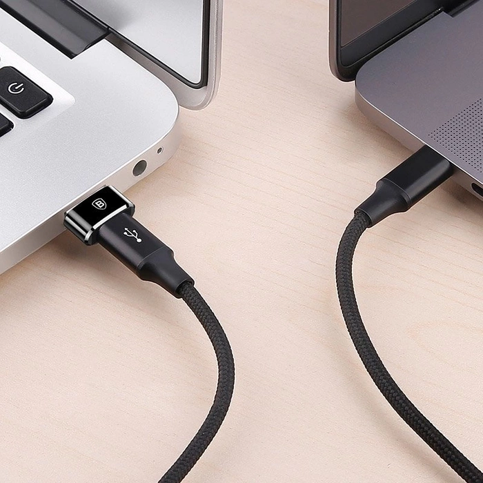 Baseus adapter przejściówka ze złącza USB Type-C na USB czarny (CAAOTG-01)