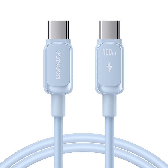 Kabel USB C - USB C 100W 1,2 m Joyroom S-CC100A14 – niebieski