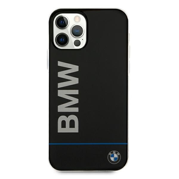 Etui BMW Apple iPhone 12 12 Pro Signature Printed Logo BMHCP12MPCUBBK Czarny Hardcase