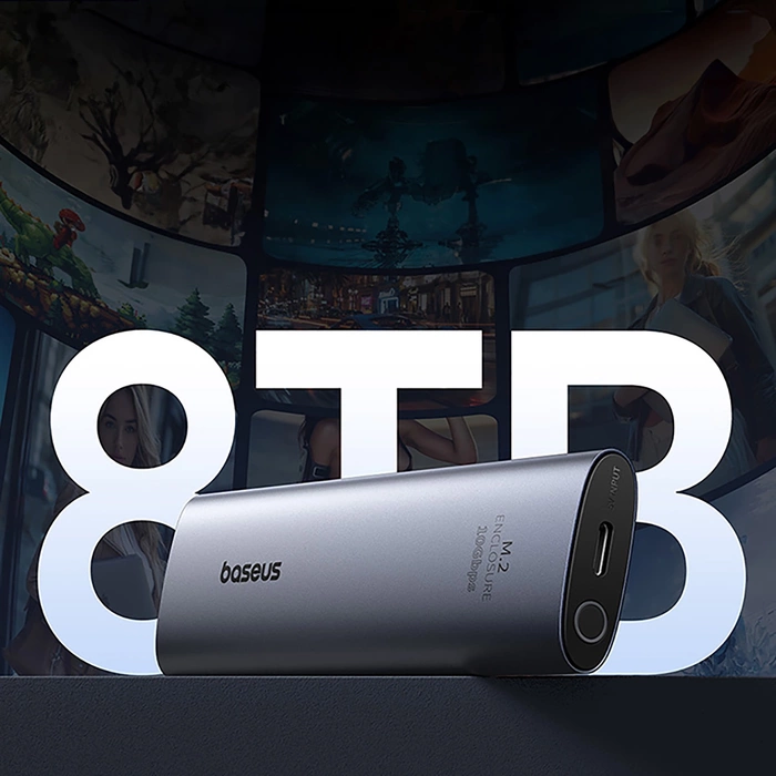 Baseus obudowa dysku FlyJoy Series SSD Enclosure (M.2 NVMe) Space Grey