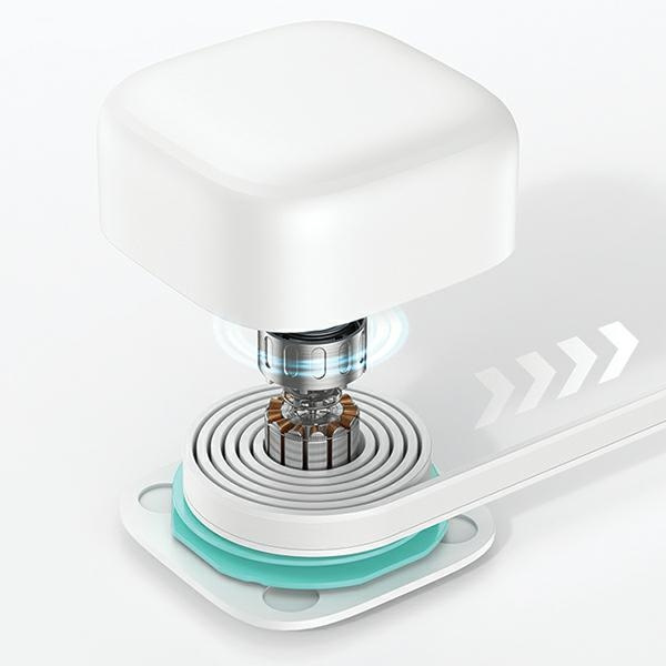 USAMS Powerbank ze zwijanym kablem USB-C 18000 mAh PD45W Fast Charge XMF Series biały/white 20KCD21602 (US-CD216)