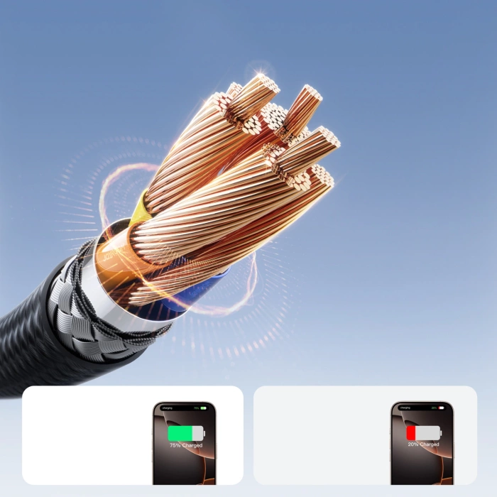 Kabel Joyroom S-A28 Flash Series 60W USB-C - USB-C 1m - czarny