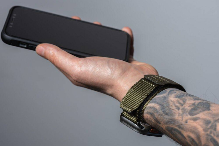 Pasek do Apple Watch Forcell F-Design FA05 rzep nylon 38 / 40 / 41 mm zielony