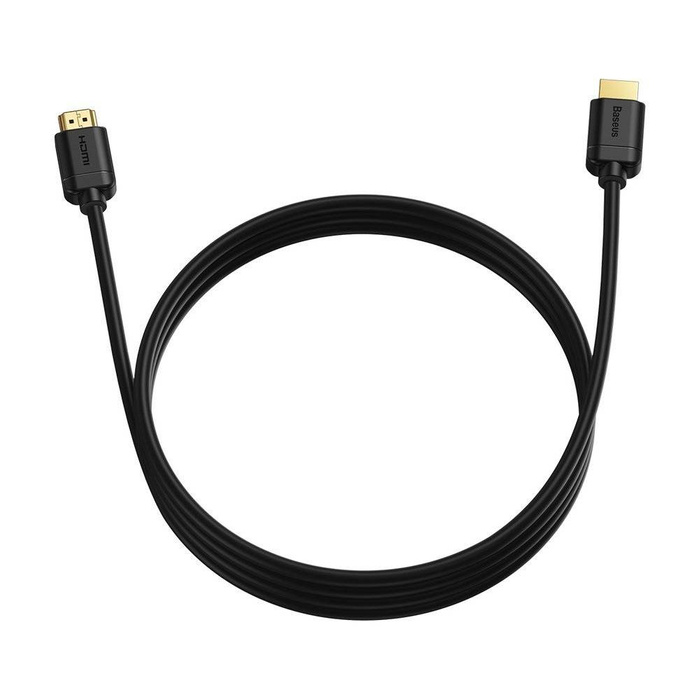 Baseus kabel przewód HDMI 2.0 4K 60 Hz 3D HDR 18 Gbps 3m czarny (CAKGQ-C01)