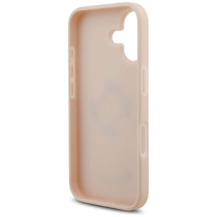 Etui Guess Grained Big 4G & Classic Logo do iPhone 17 różowy