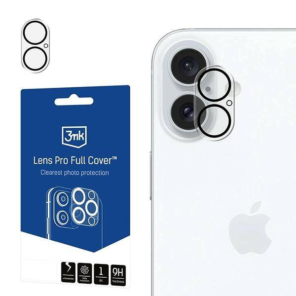 Ochrona na obiektyw aparatu 3MK Lens Pro Full Cover iPhone 16/ 16 Plus