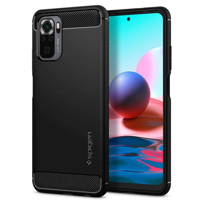 SPIGEN Rugged Armor Xiaomi Redmi Note 10 / 10S Etui Matte Black Case