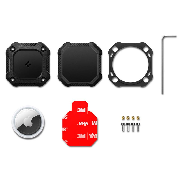 ETUI SPIGEN APPLE AIRTAG 1 / 2 TOUGH ARMOR BLACK