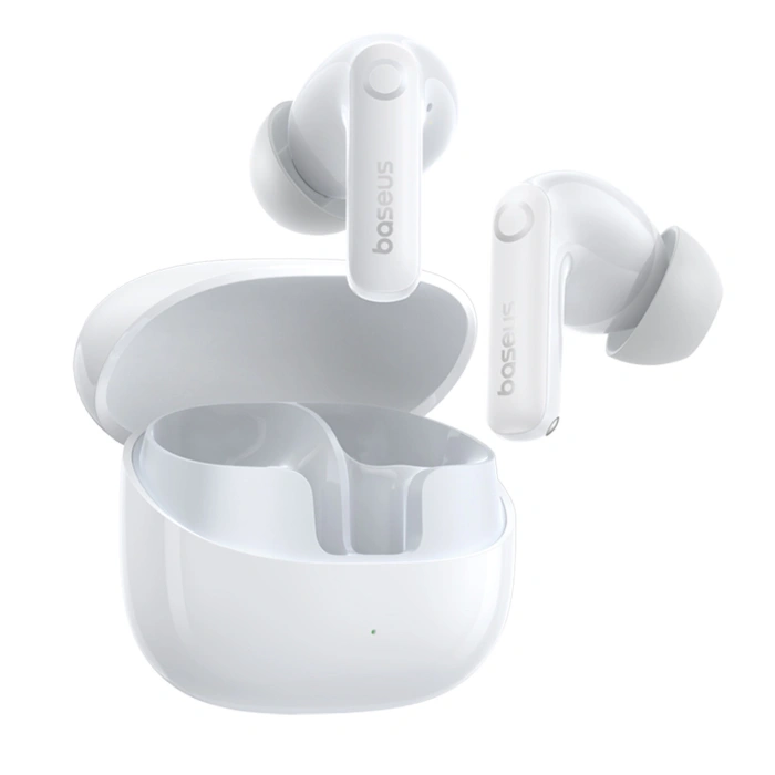 Słuchawki bezprzewodowe Baseus Bass BP1 Pro TWS Bluetooth douszne - białe