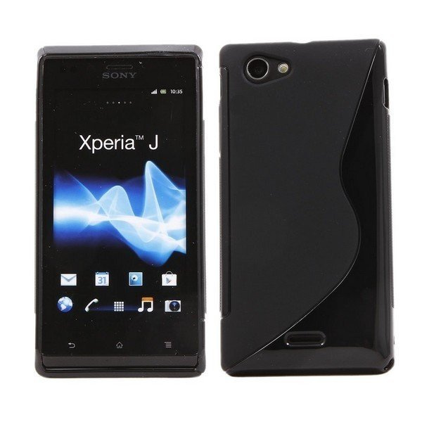 Etui Sony Xperia J S-LINE Czarny Silikon 