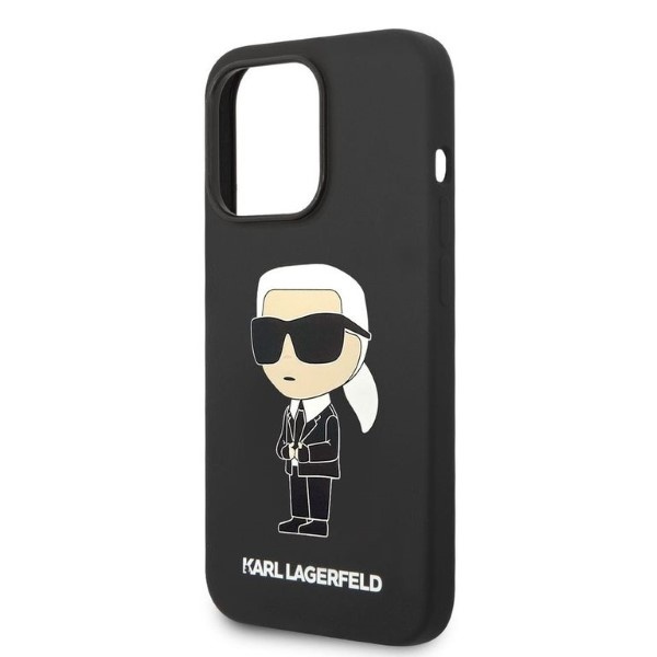 Etui KARL LAGERFELD Apple iPhone 14 Pro Max Silicone Ikonik Czarny Hardcase