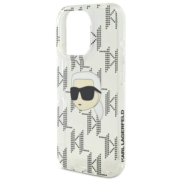 Etui Karl Lagerfeld iPhone 16 Pro Max 6.9" przezroczysty/transparent hardcase IML Karl Head Electroplated