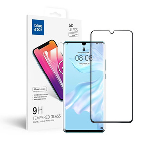 Szkło hartowane do Huawei P30 PRO (full glue / case friendly) Blue Star 5D czarne