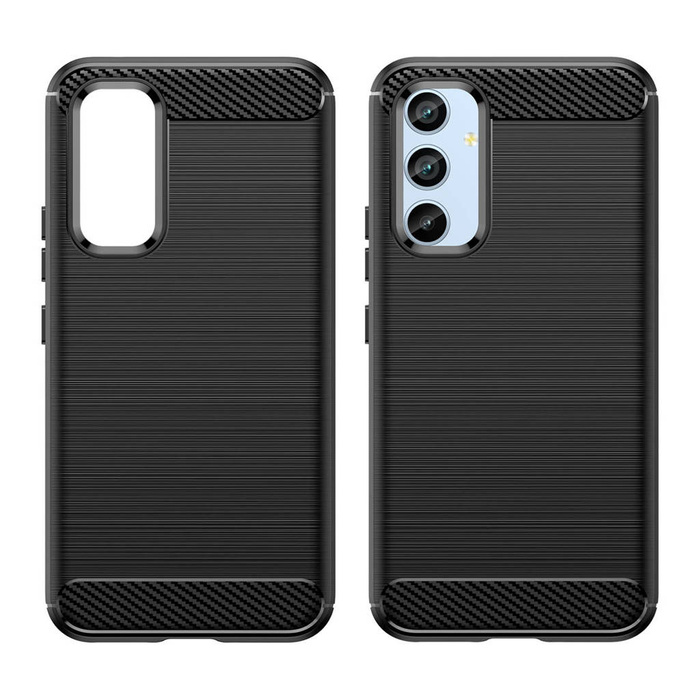 Etui Carbon Case etui do Samsung Galaxy A54 5G elastyczny silikonowy karbonowy pokrowiec niebieskie Case