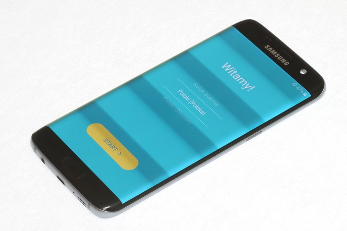 WYŚWIETLACZ SAMSUNG Galaxy S7 Edge G935 Z WADĄ -  Pasy Black Onyx LCD Dotyk