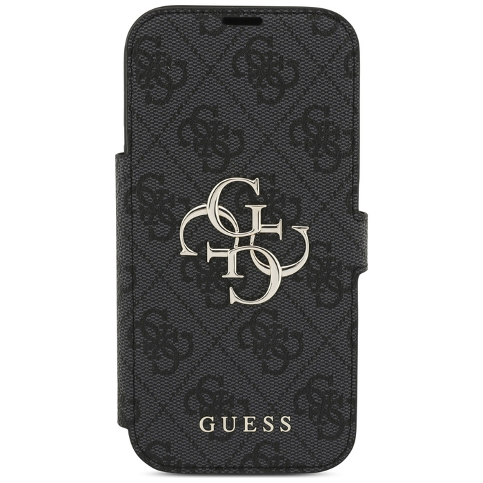 Etui Guess Book 4G Metal Logo do iPhone  17 Pro czarny
