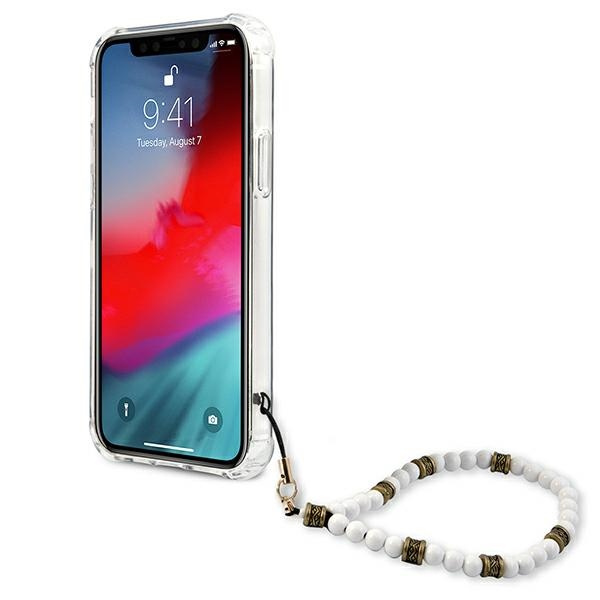 Etui GUESS Apple iPhone 12 12 Pro White Pearl Bezbarwny Hardcase