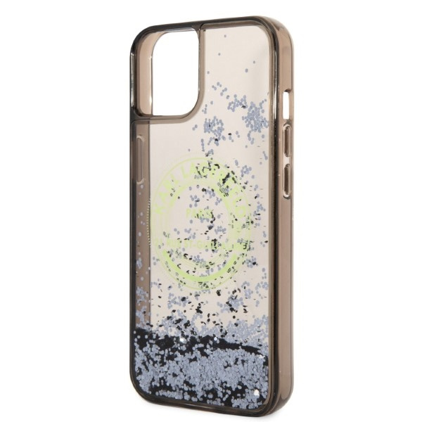 Etui KARL LAGERFELD Apple iPhone 14 Liquid Glitter RSG Czarny Hardcase