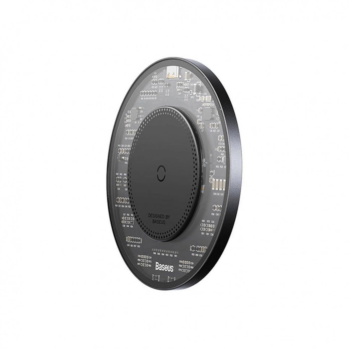 [PO ZWROCIE] Ładowarka indukcyjna Baseus BS-W530 15W + kabel USB C - USB C 24W 1m - czarna