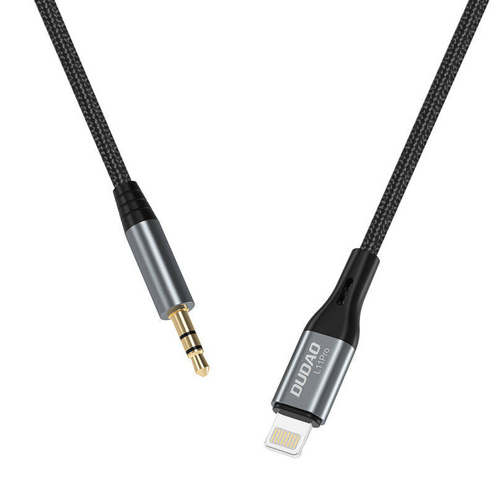 Dudao kabel audio Lightning - mini jack 3.5mm szary (L11PRO)