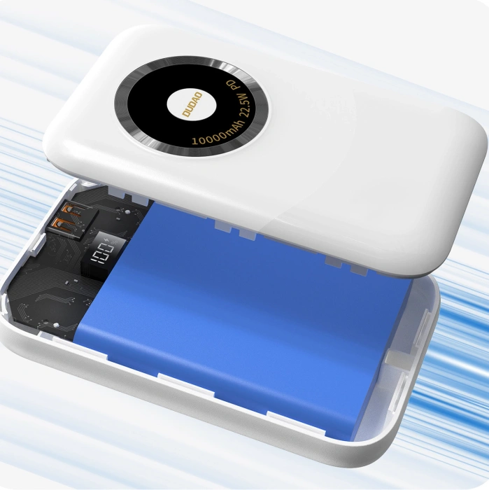 Powerbank Dudao K21 Mini 10000mAh 22.5W USB-A / USB-C - beżowy