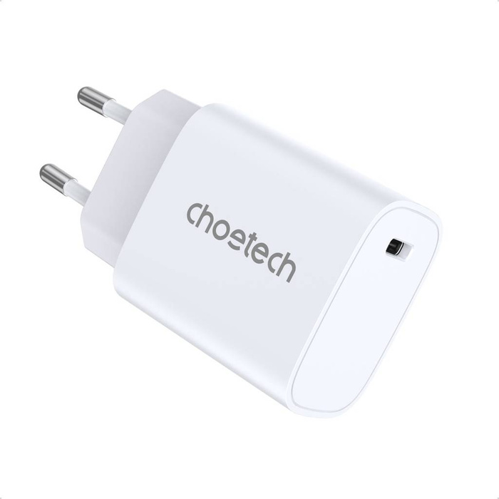 Choetech zestaw ładowarek sieciowych Q5004 20W PD iPhone 12/13 biały (2szt.)