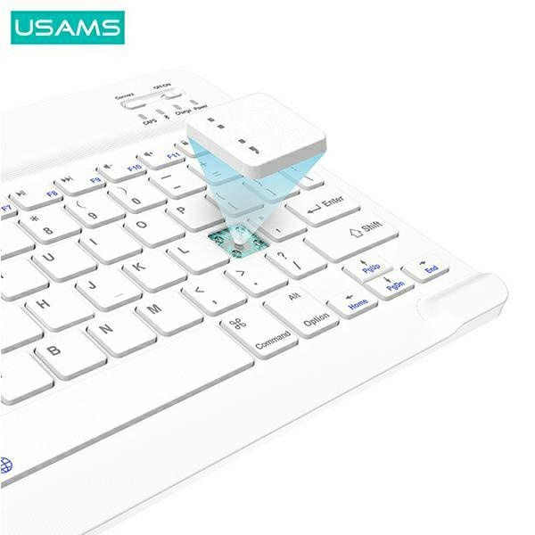 Etui USAMS Apple iPad Pro 11 Winro Z Klawiaturą Biała Klawiatura Cover White Keyboard Zielony Case