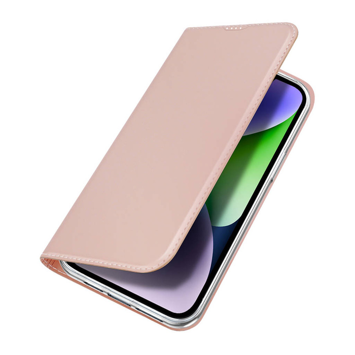 Etui do iPhone 15 Plus pokrowiec z klapką i portfelem Dux Ducis Skin Pro - różowe Case