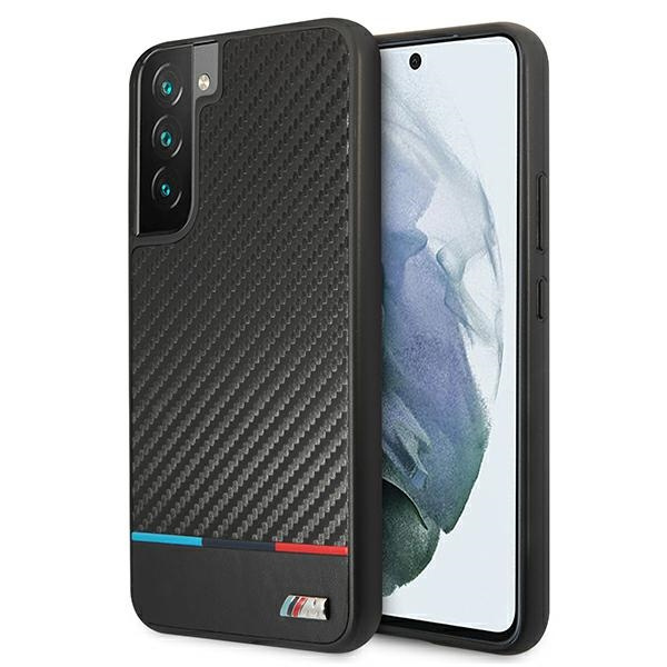 Etui BMW Samsung Galaxy S22 Plus M Collection Triangles Czarny Hardcase