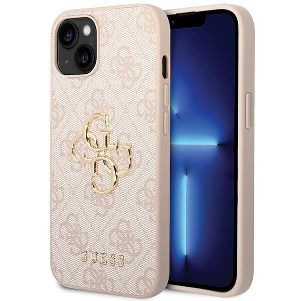 Etui Guess GUHCP15S4GMGPI iPhone 15 6.1" różowy/pink hardcase 4G Big Metal Logo Case