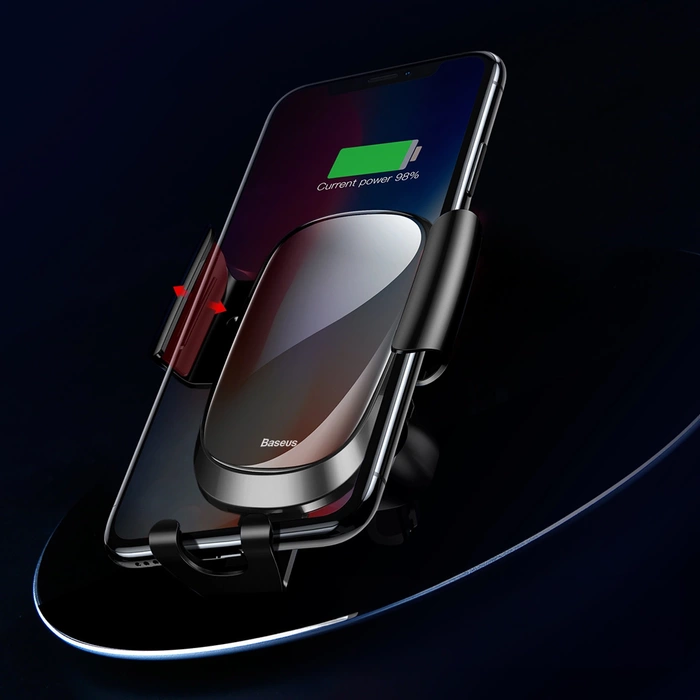 Uchwyt Baseus Future Gravity Car Mount SUYL-WL01 grawitacyjny na telefon 4-6" na kratkę nawiewu - czarny