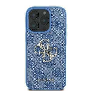 Etui Guess iPhone 16 6.1" niebieski/blue hardcase 4G Big Logo