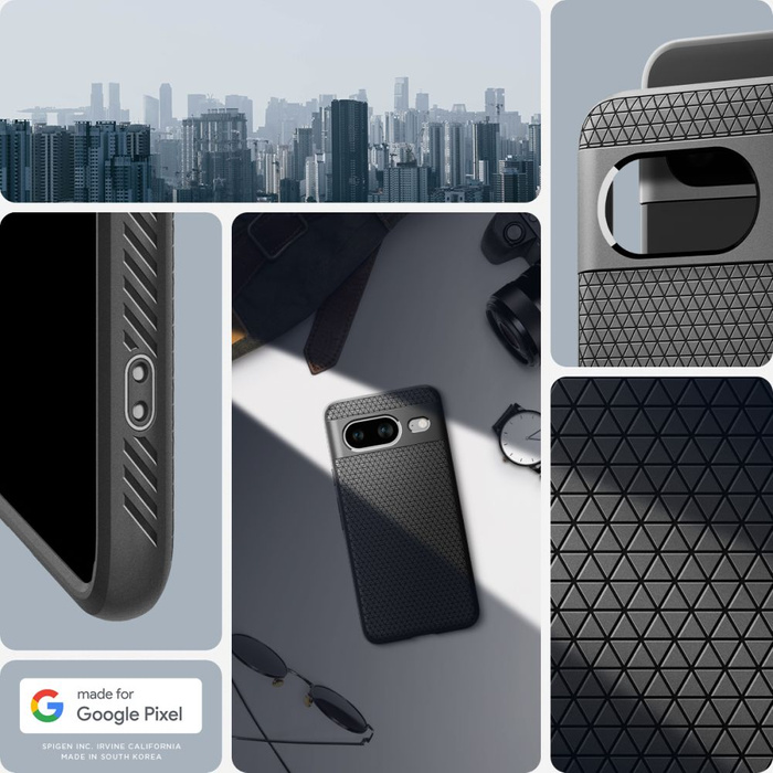 Etui Spigen Liquid Air Google Pixel 8 Matte Black Case