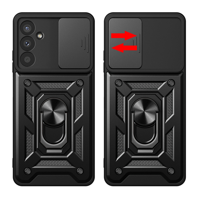 Etui pancerne Hybrid Armor Camshield do Samsung M14 z osłoną na aparat - czarne