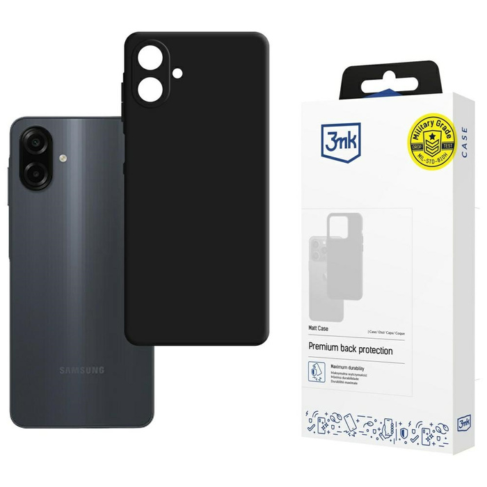 Etui 3MK Samsung Galaxy A07 4G  Matt Case Czarny